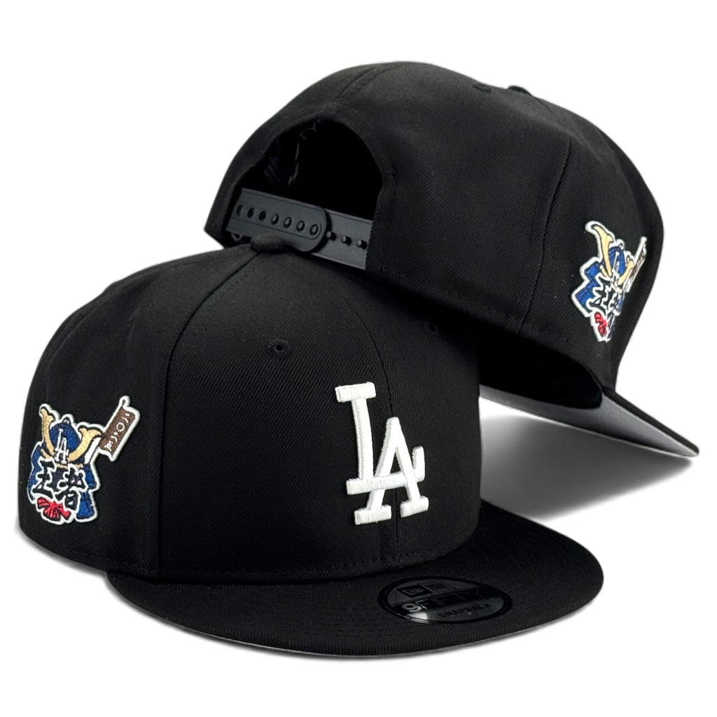 Los Angeles Dodgers New Era "KABUTO" 2025 World Series Side Patch 9FIFTY Snapback Hat - Black
