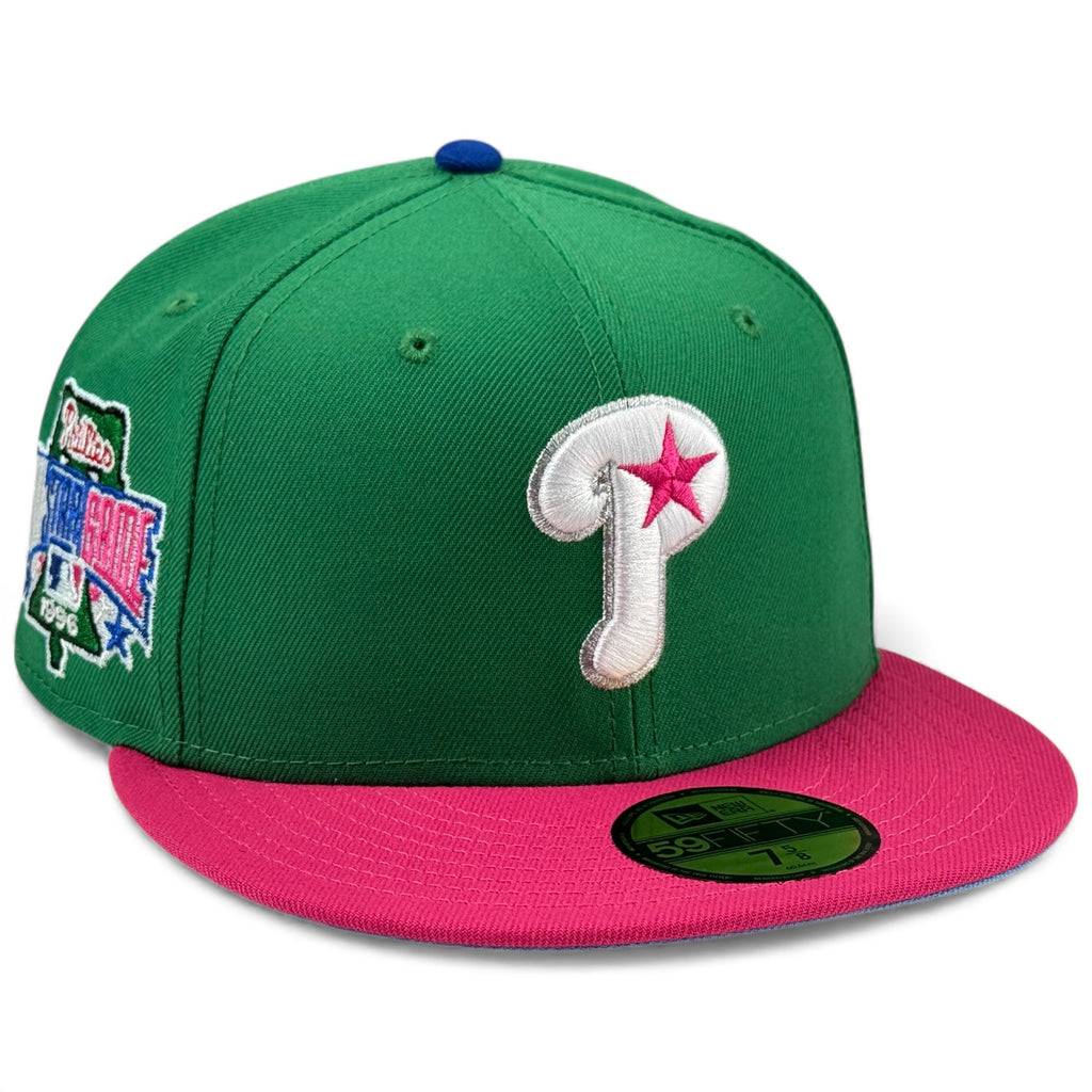 Philadelphia Phillies 💚 PHANATIC 2.0 💚 New Era 59Fifty Fitted Hat - Green / Beetroot
