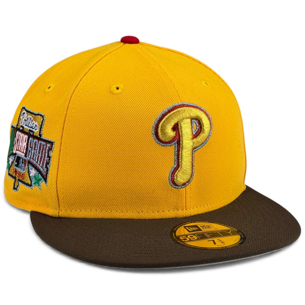 Philadelphia Phillies⚡️PIKA PHILLIES ⚡️ New Era 59Fifty Fitted Hat - A Gold / Walnut