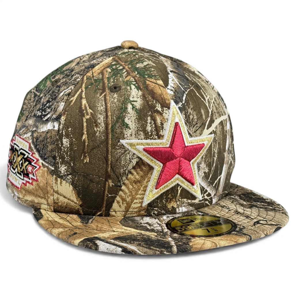 Dallas Cowboys 🍁 RED OAK 🍁 New Era 59Fifty Fitted Hat - Real Tree Edge Camo