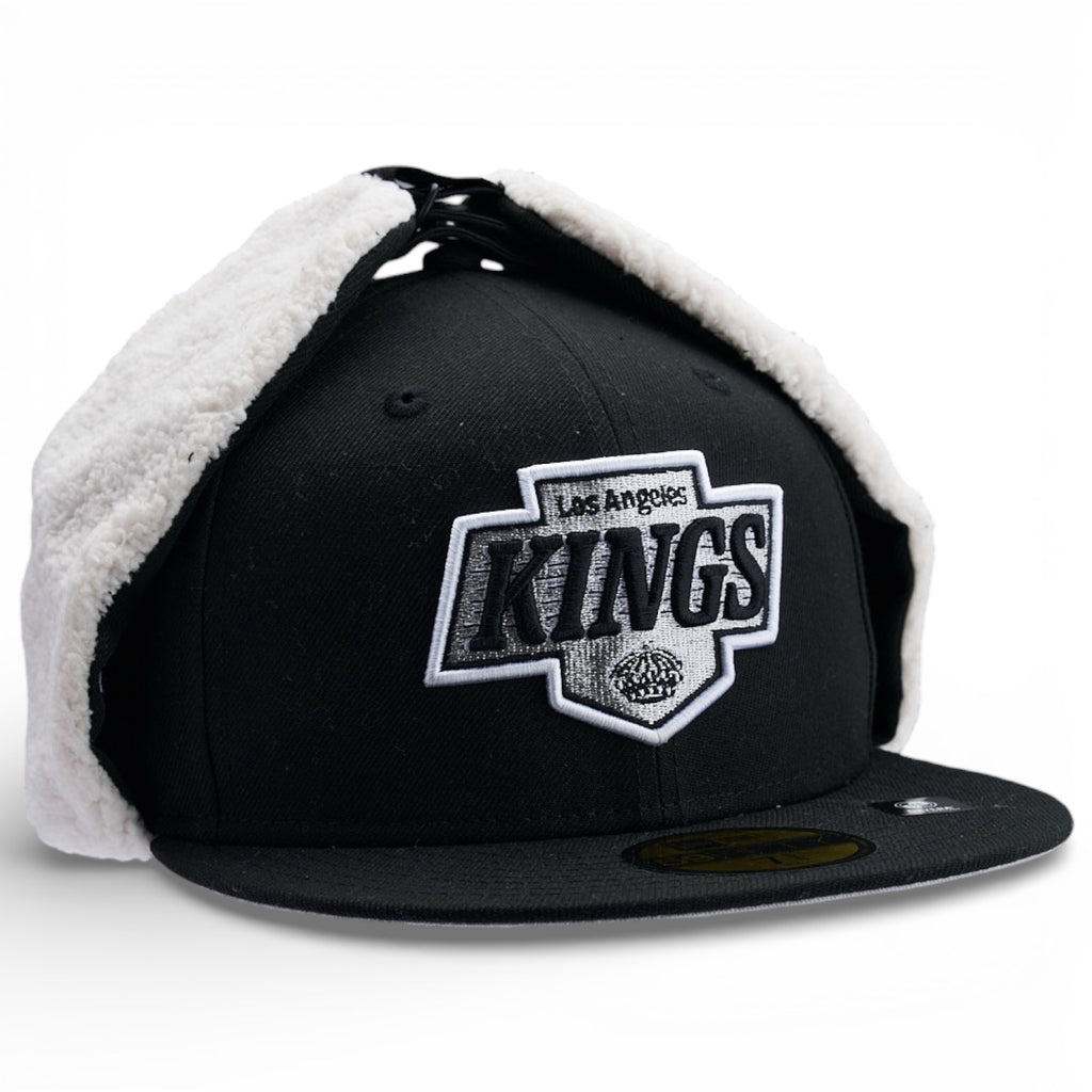 Los Angeles Kings Official Team Color Dog Ear 59FIFTY Fitted Hat - Black