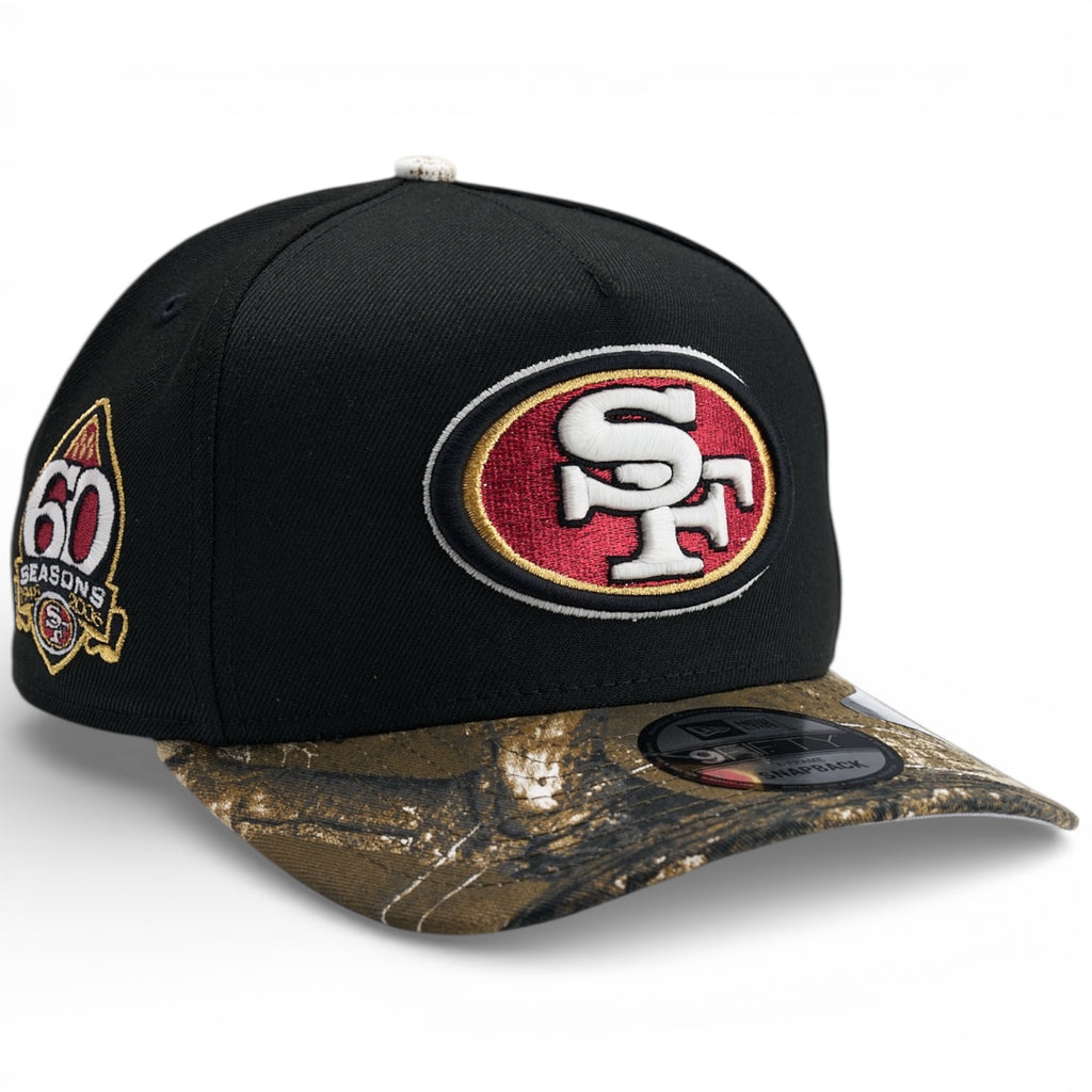 San Francisco 49ers New Era 9Fifty A-Frame Snapback Hat - Black / Real Tree Edge