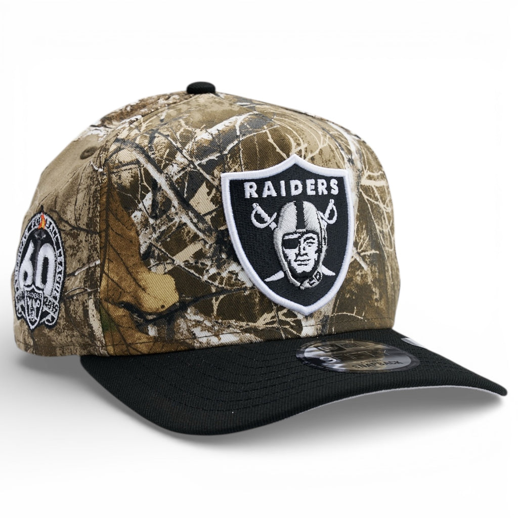 Las Vegas Raiders New Era 9Fifty A-Frame Snapback Hat - Real Tree Edge Camp / Black