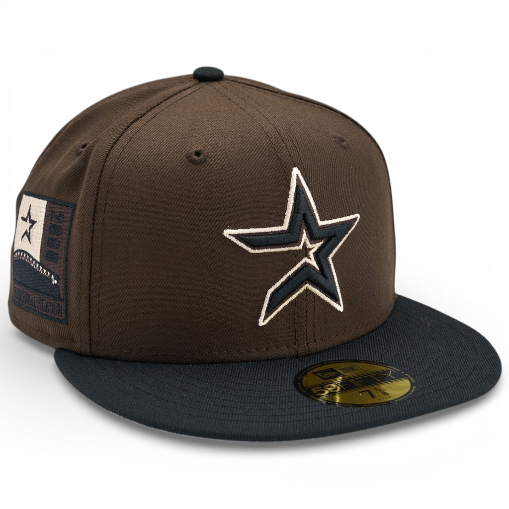Houston Astros 🤎 DARK MOCHA 🤎 New Era 59Fifty Fitted Hat - Walnut / Black