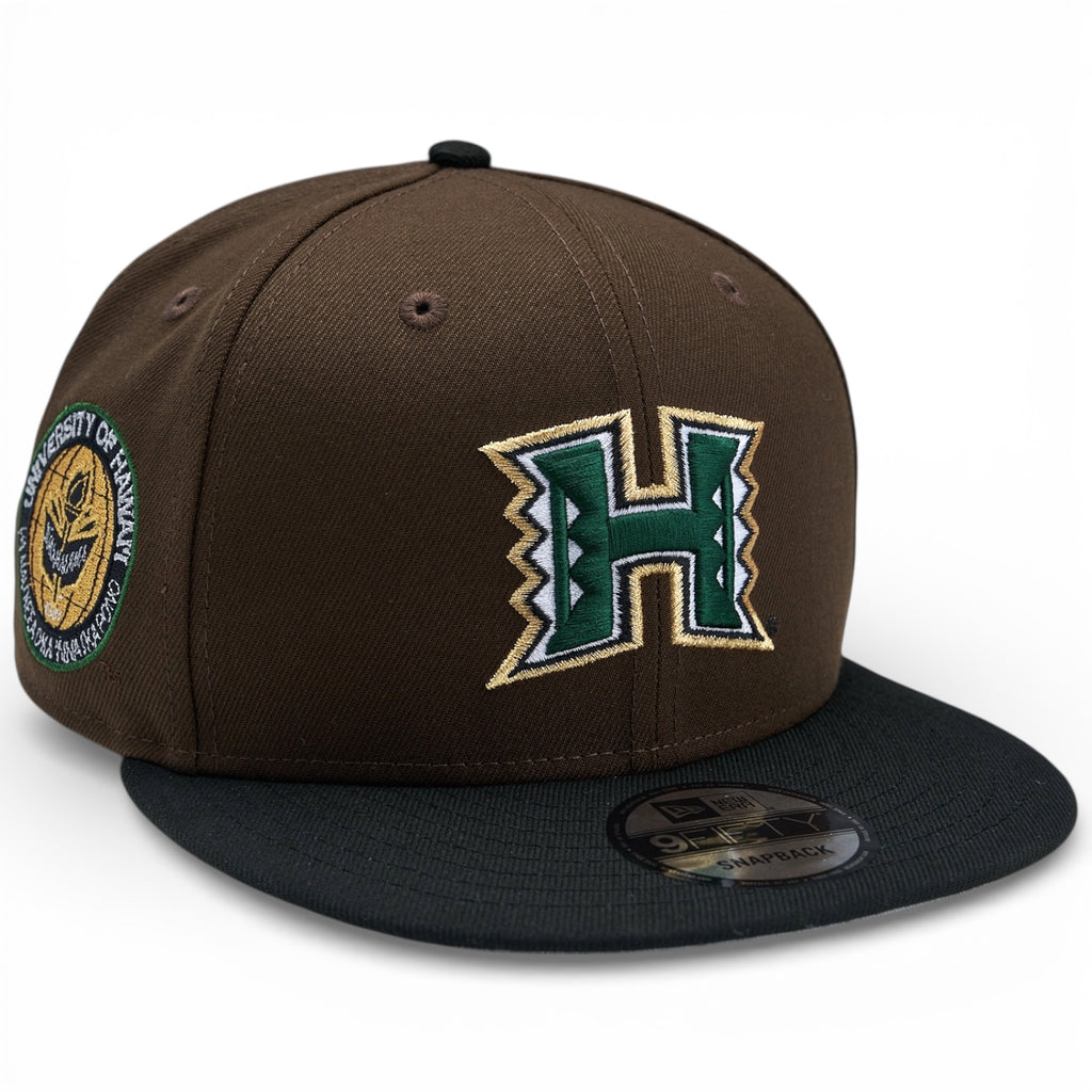 University of Hawaii HAWAII New Era 9Fifty Snapback Hat - Walnut / Black
