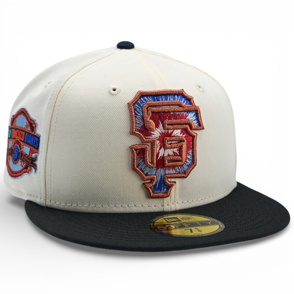 San Francisco Giants 🏔️ CEREAL MILK 🏔️ New Era 59Fifty Fitted Hat - Chrome White/Black