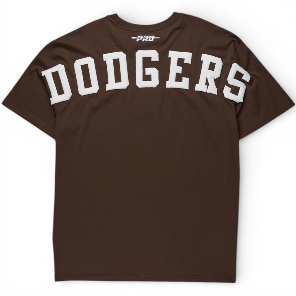 Los Angeles Dodgers Wingspan Cotton Jersey Drop Shoulder Pro Standard T-Shirt - Brown