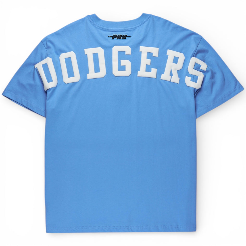 Los Angeles Dodgers Wingspan Cotton Jersey Drop Shoulder Pro Standard T-Shirt - Sky Blue