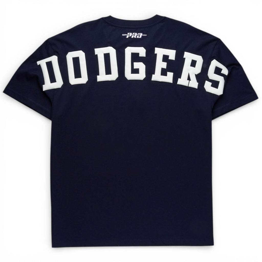 Los Angeles Dodgers Wingspan Cotton Jersey Drop Shoulder Pro Standard T-Shirt - Midnight Blue