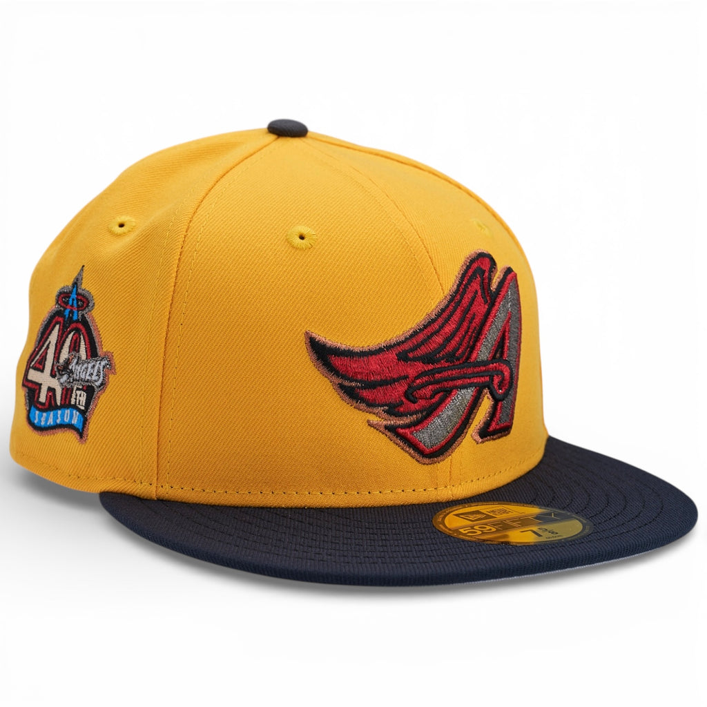 Anaheim Angels 🏔️🗝️Kingdom Hearts: Riku🗝️🏔️ New Era 59Fifty Fitted Hat - A Gold / Navy