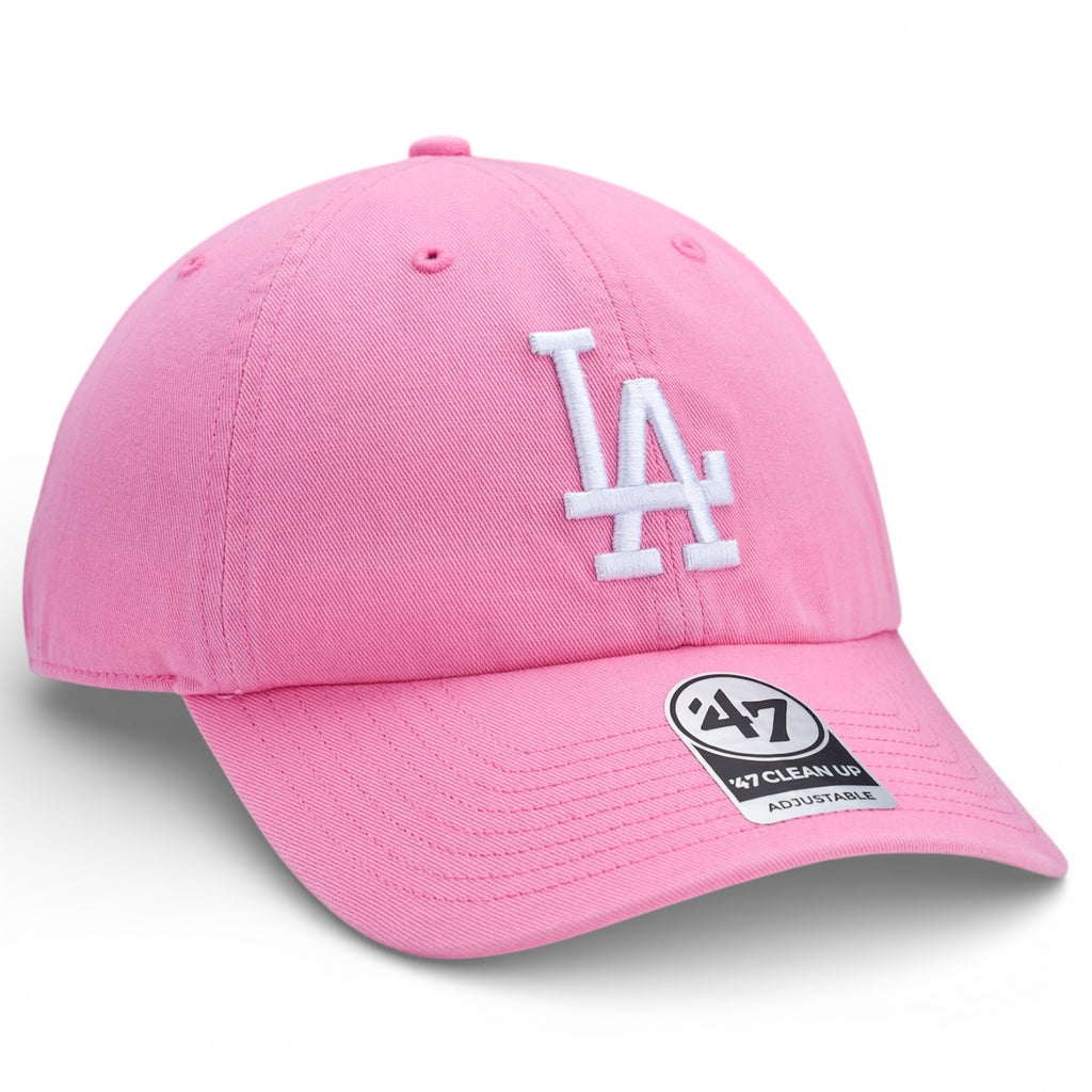 Los Angeles Dodgers 47 Brand Clean Up Cap - Rose Pink