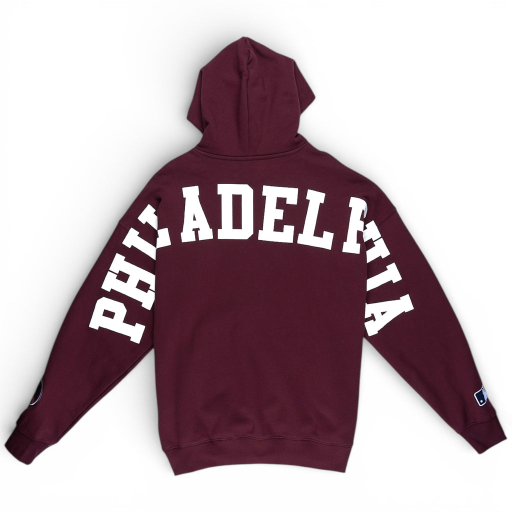 Philadelphia Phillies Wingspan Drop Shoulder Fleece Pullover Hoodie Sweater