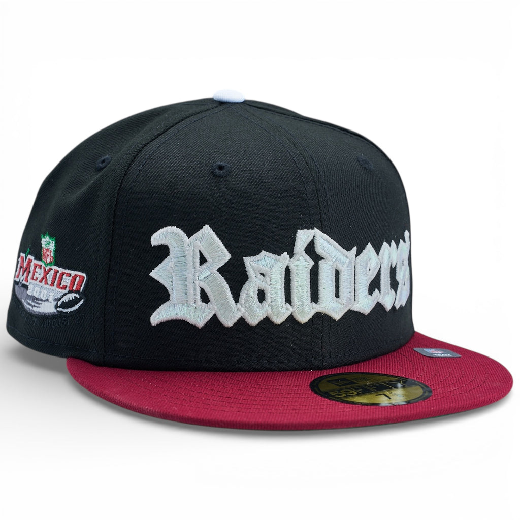Las Vegas Raiders 🇲🇽 THE PLUNK 🇲🇽 New Era 59Fifty Fitted Hat - Black / Cardinal