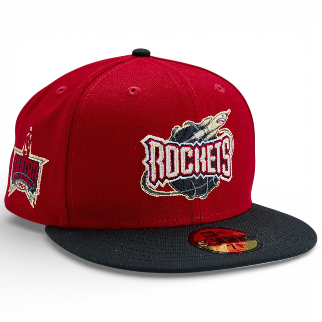 Houston Rockets 🚀 🇨🇳 THE GREAT WALL 🇨🇳🚀 New Era 59Fifty Fitted Hat - Red / Black