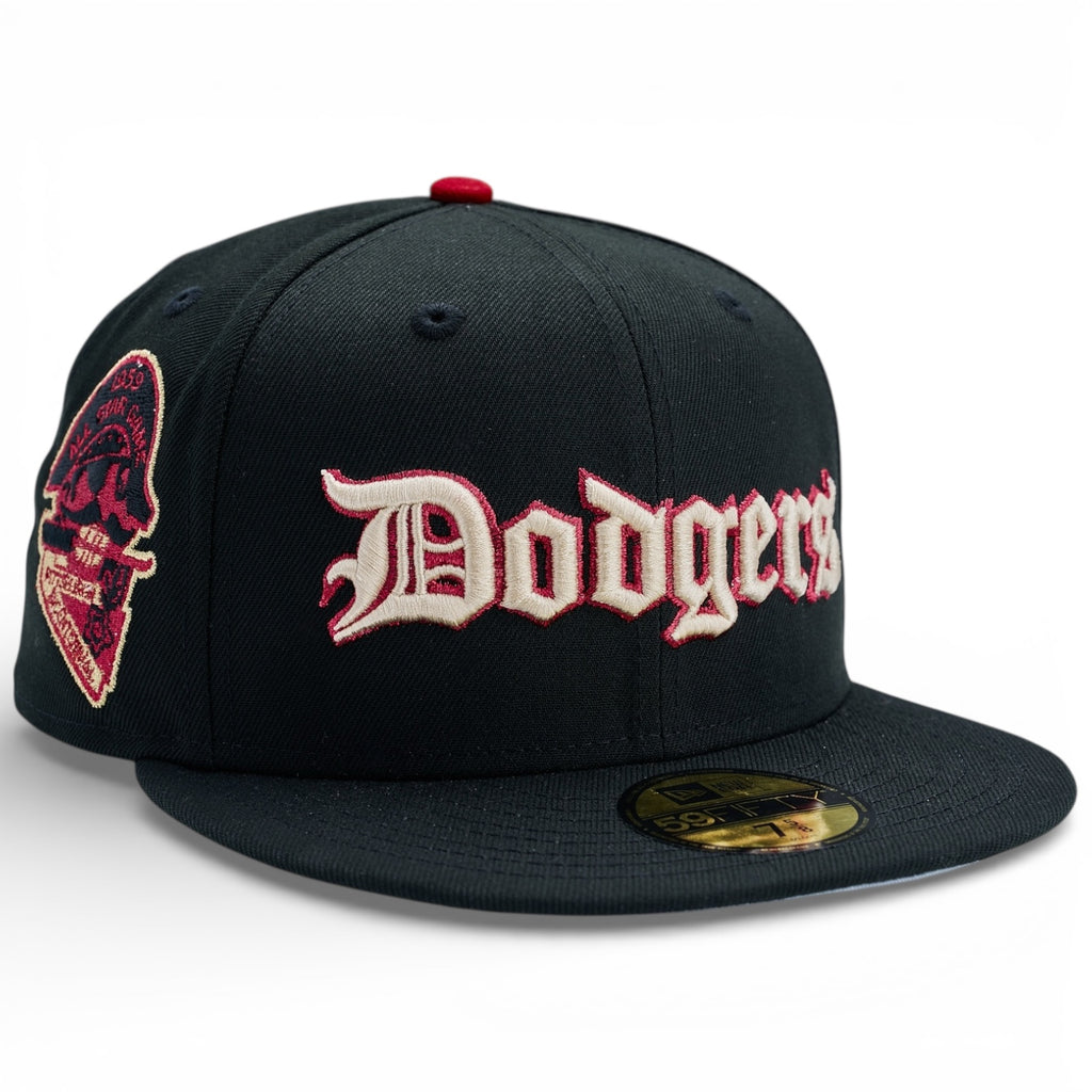 Los Angeles Dodgers 🦴 JIMMY BONES 🦴 New Era 59Fifty Fitted Hat - Black