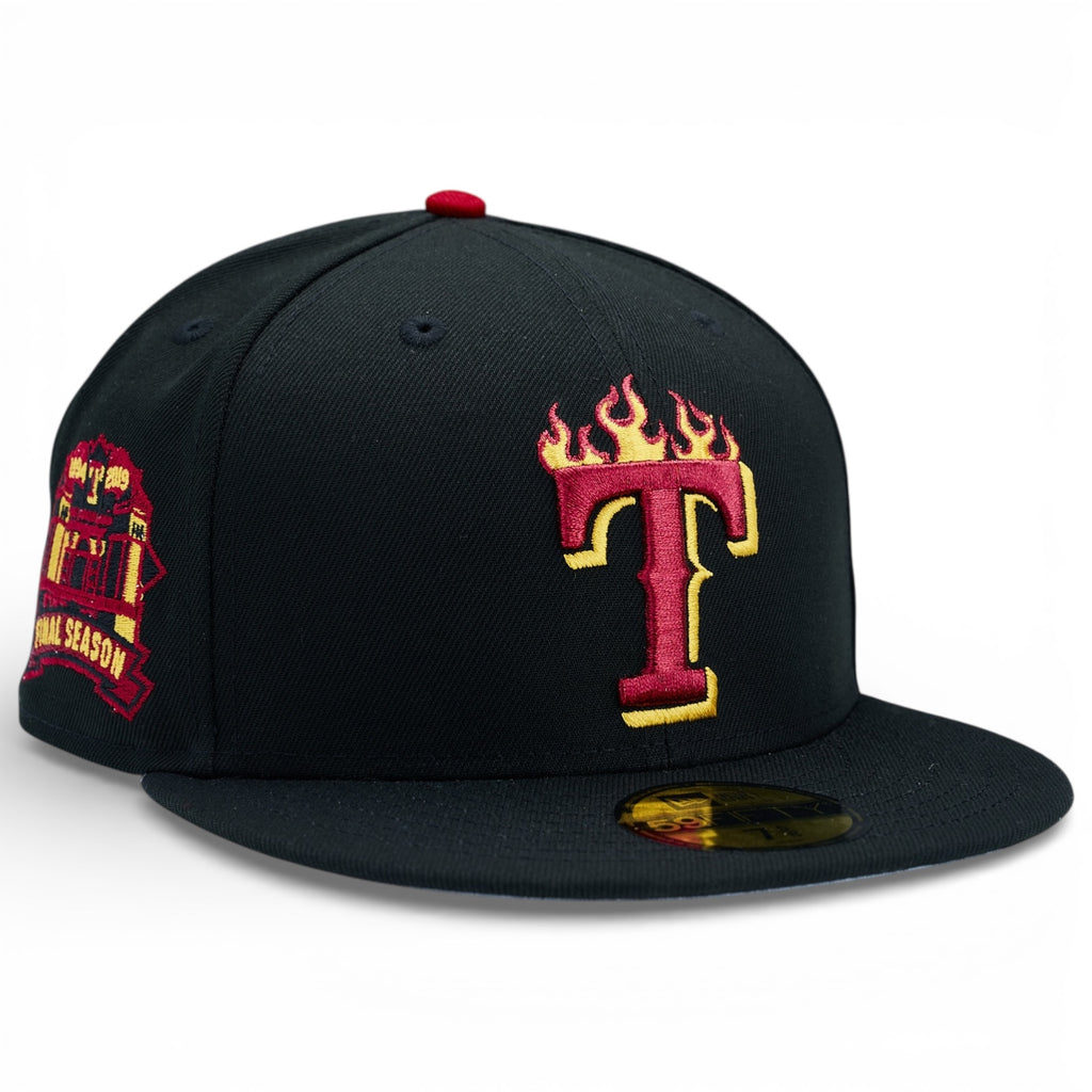 Texas Rangers 🔥 TORCH TEXAS 🔥 New Era 59Fifty Fitted Hat - Black