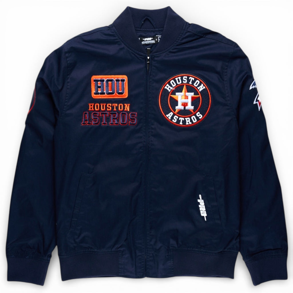Houston Astros Pro Standard Royal Area Code Twill Full-Zip Jacket