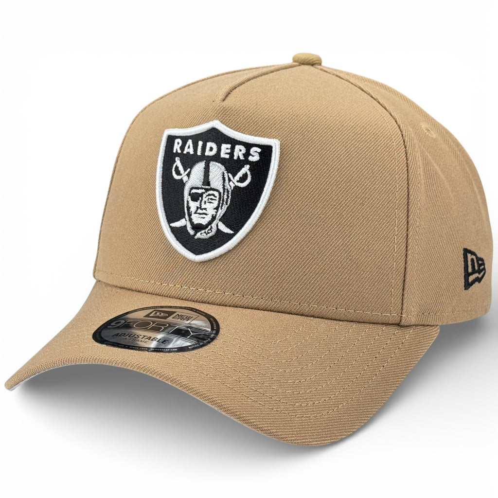 Las Vegas Raiders New Era 9Forty A-Frame Snapback - Khaki