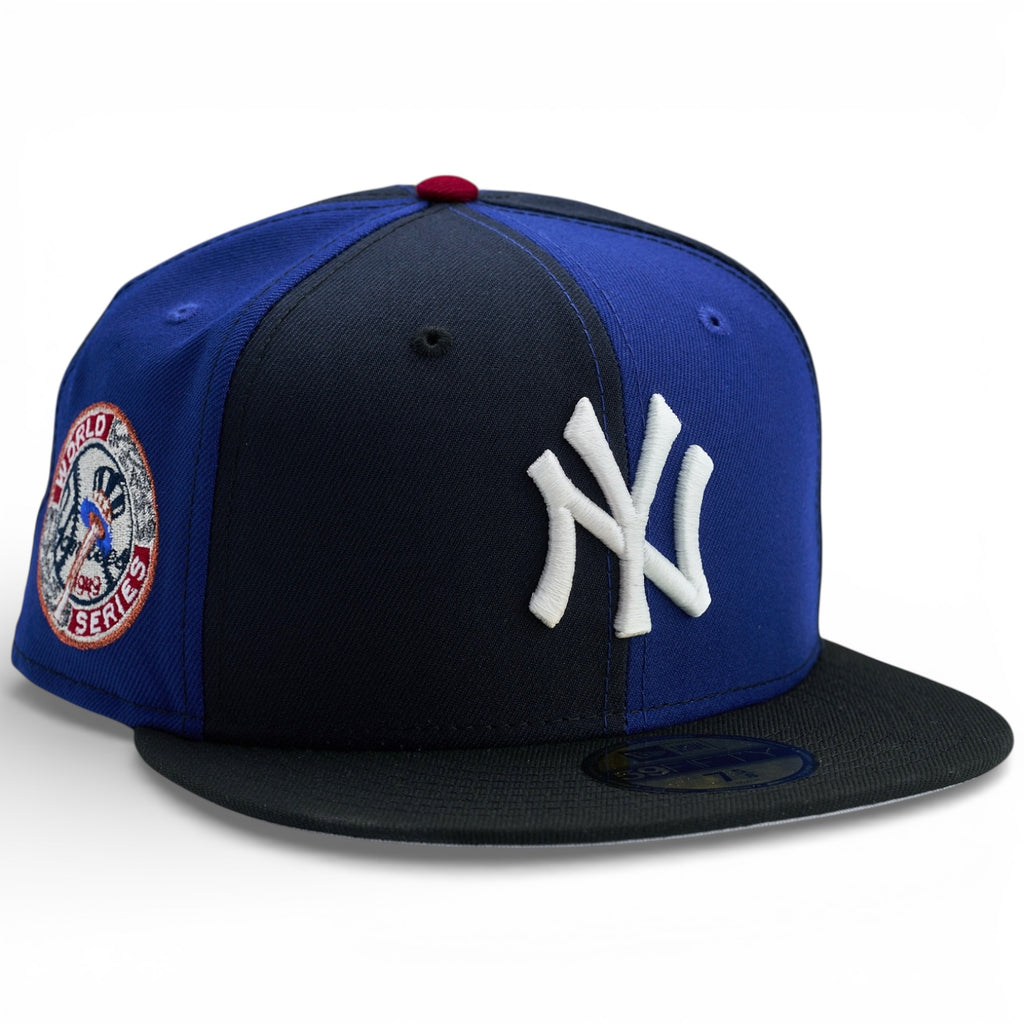 New York Yankees 🏔️ NY BLUES 🏔️ New Era 59Fifty Fitted Hat - Blue / Black Pinwheel