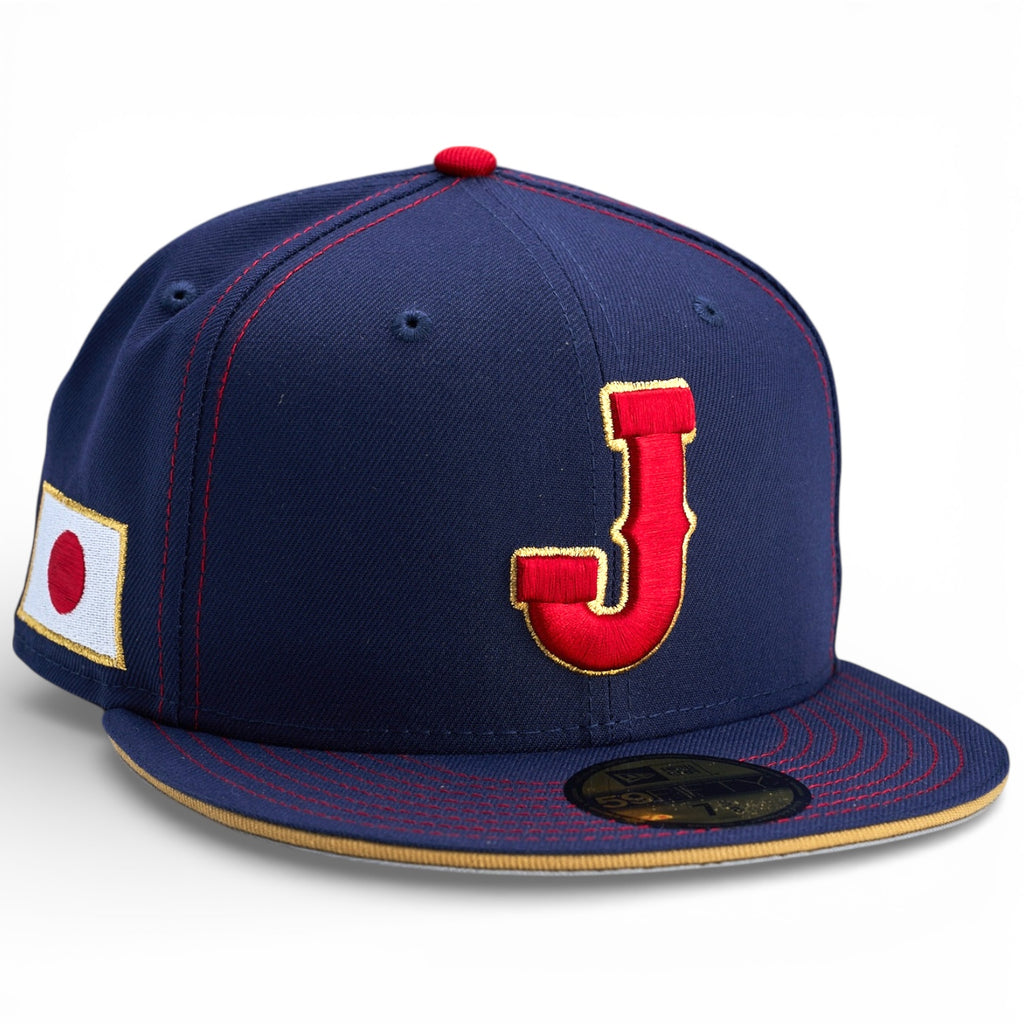 Japan 2026 WBC On Field New Era 59Fifty Fitted Hat - Navy / Red Stitch