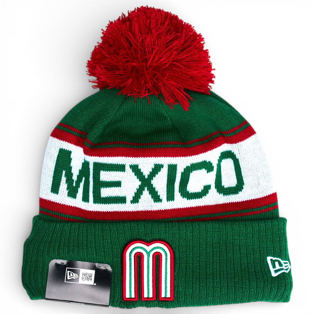 Mexico 2026 WBC On Field New Era Pom Knit Beanie