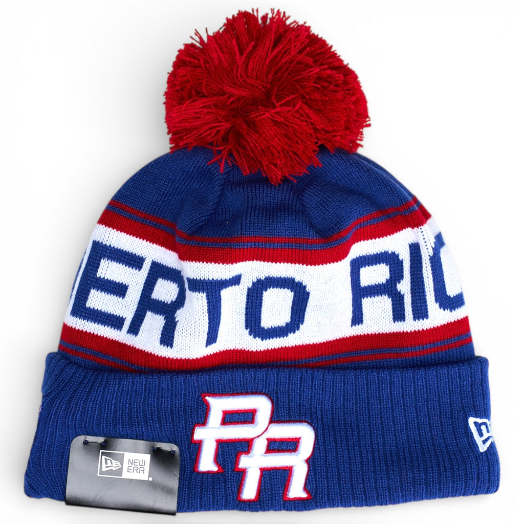 Puerto Rico 2026 WBC On Field New Era Pom Knit Beanie