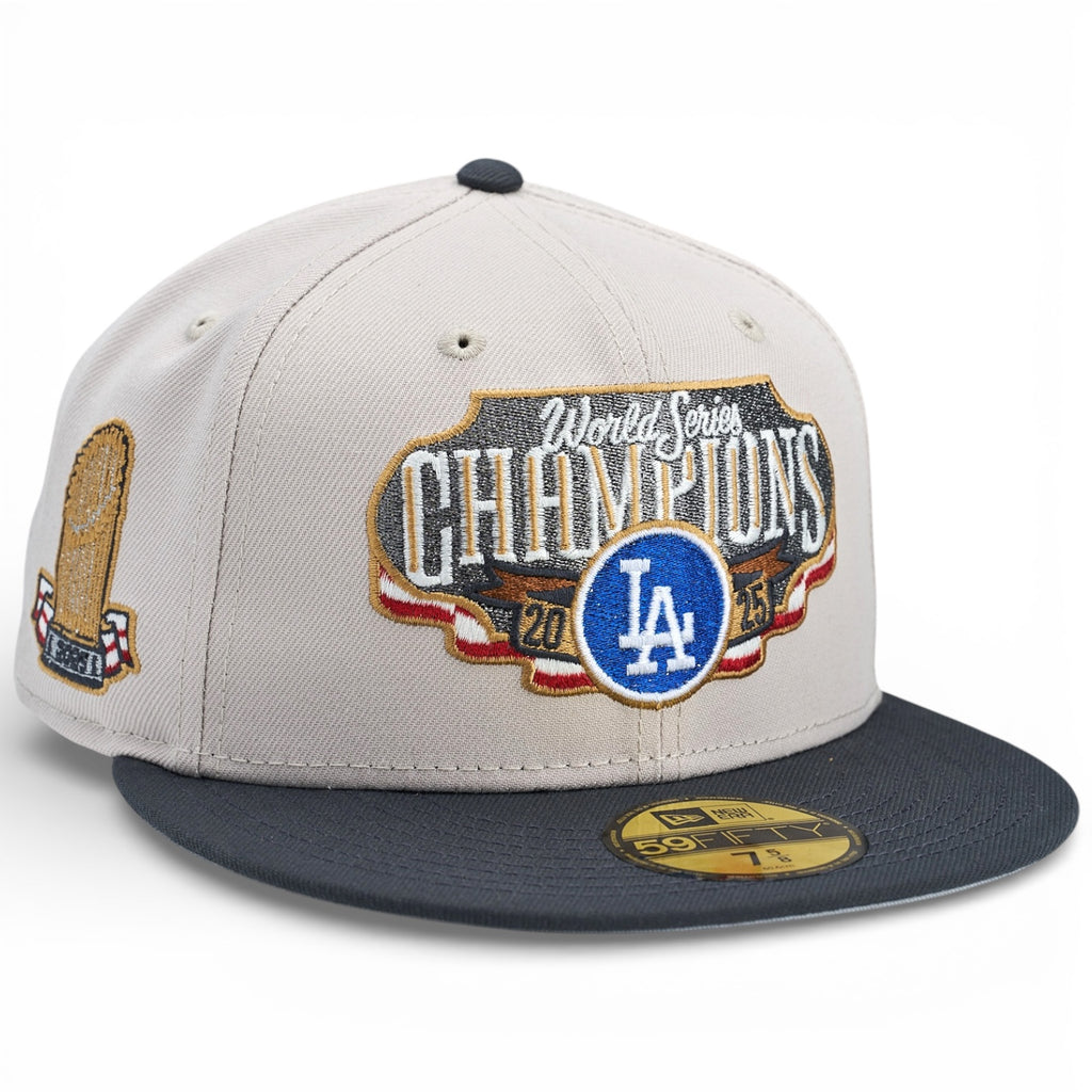 Los Angeles Dodgers 🏆 THE LOCKERROOM 🏆 New Era 59Fifty Fitted hat - Stone / Graphite