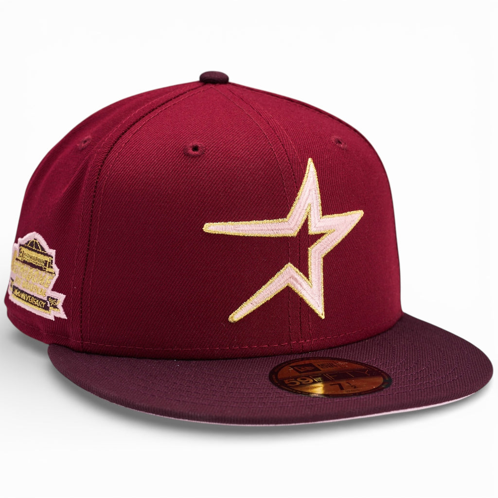 Houston Astros 🌹 ENAMORADO 🌹 New Era 59Fifty Fitted hat - Brick Red / Maroon