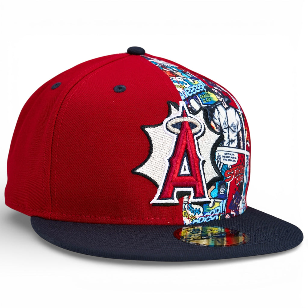 Los Angeles Angels 2025 MLB Diamond Hero Edition New Era 59FIFTY Fitted Hat - Red / Navy