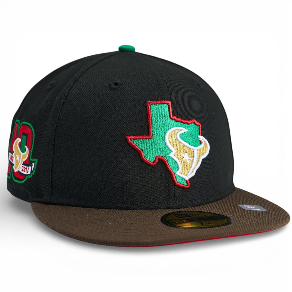 Houston Texans 🇲🇽 GO TEJANO DAY 🇲🇽 New Era 59Fifty Fitted Hat - Black / Walnut