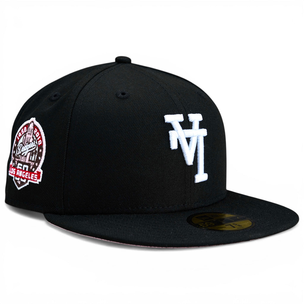 Los Angeles Dodgers 🙃 The Upside Down LA 🙃 New Era 59Fifty Fitted Hat - Black