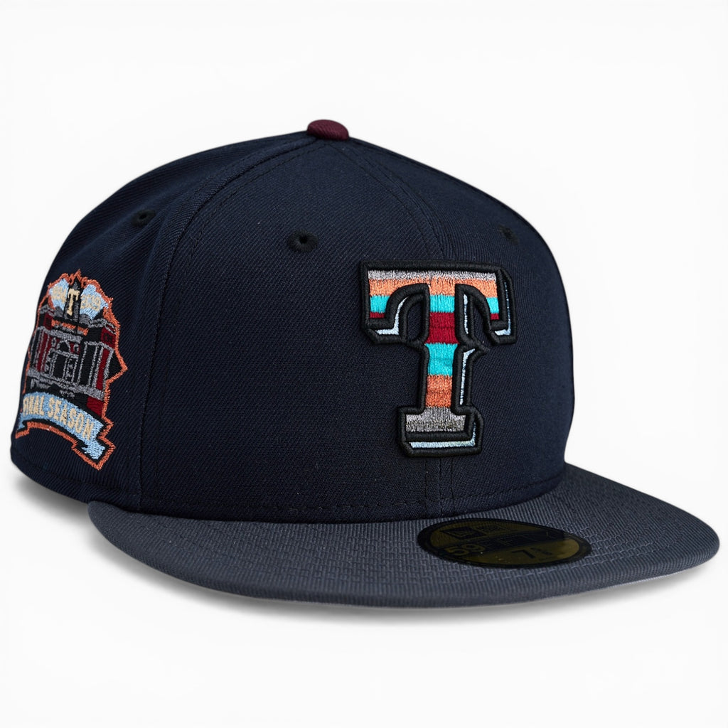 Texas Rangers 🏔️ THRILL HER PACK 🏔️ New Era 59Fifty Fitted Hat - Navy / Graphite