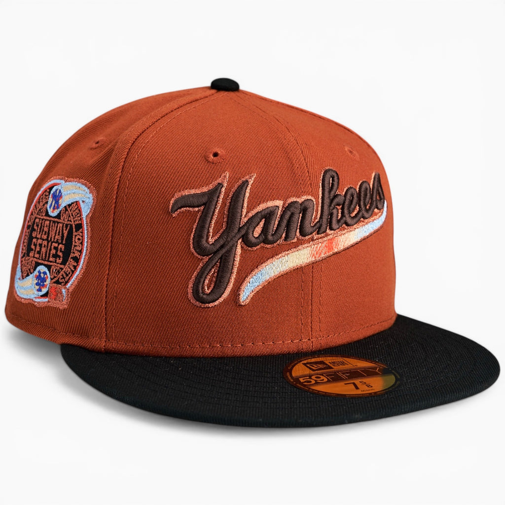 New York Yankees 🏔️ THRILL HER PACK 🏔️ New Era 59Fifty Fitted Hat - Burnt Orange / Black