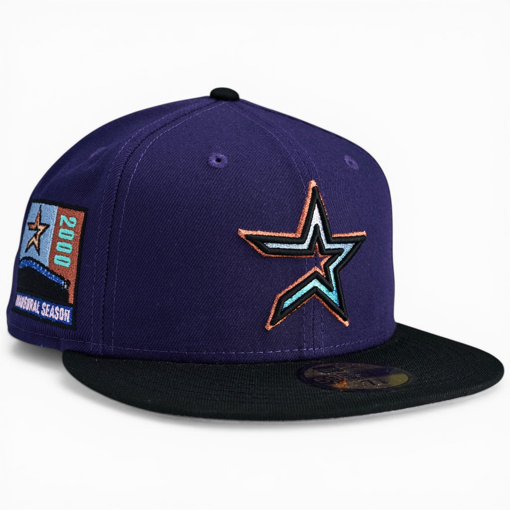 Houston Astros 🏔️ THRILL HER PACK 🏔️ New Era 59Fifty Fitted Hat - Purple / Black