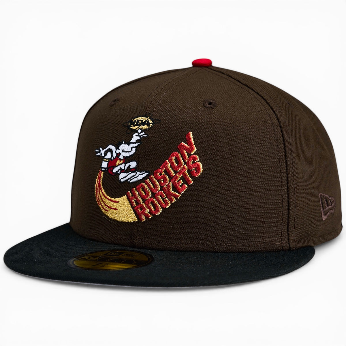 Houston Rockets 🥃🚀 JOHNNY ROCKET 🚀🥃 New Era 59Fifty Fitted Hat - Walnu ...