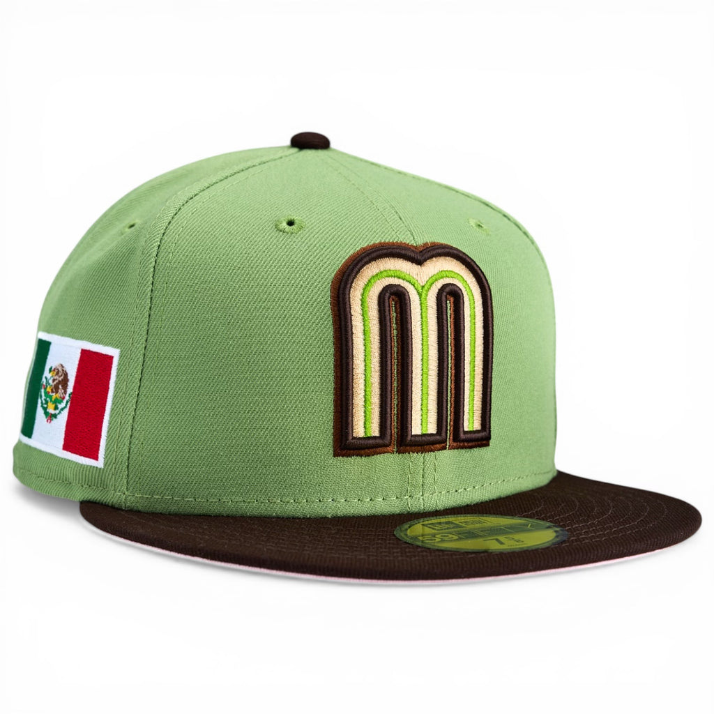 Mexico 🍵 MATCHA 🍵 New Era 59Fifty Fitted Hat - Matcha / Walnut