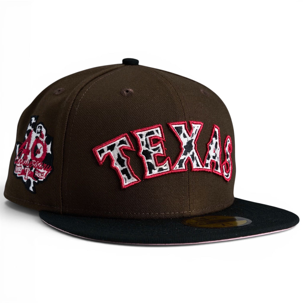 Texas Rangers 🤠🐄 CATTLE RANCH 3.0 🐄🤠 New Era 59Fifty Fitted Hat - Walnut / Black