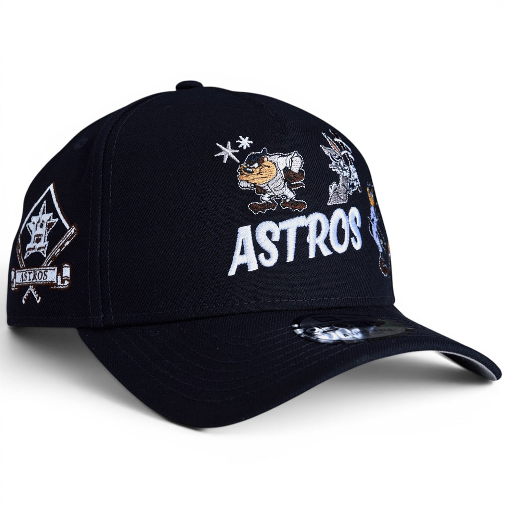 Houston Astros Looney Tunes Collection New Era 9Forty A Frame Snapback Hat - Black