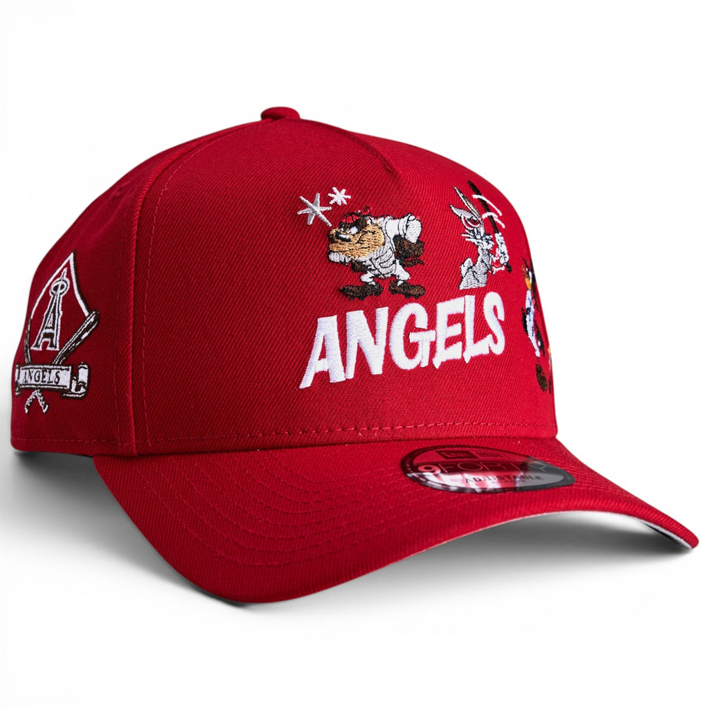 Los Angeles Angels Looney Tunes Collection New Era 9Forty A Frame Snapback Hat - Red