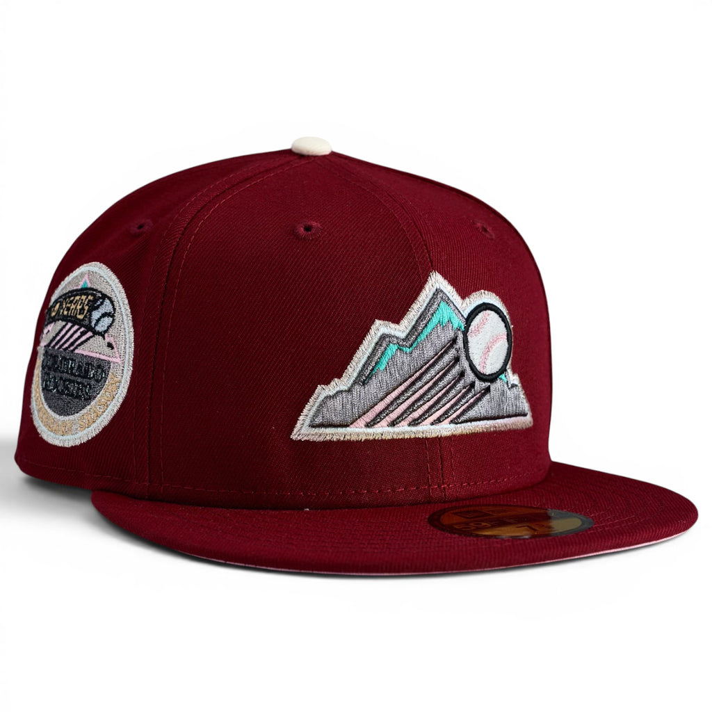 Colorado Rockies 🏔️ RUSHMORE MOUNTAIN IV 🏔️ New Era 59Fifty Fitted Hat - Cardinal