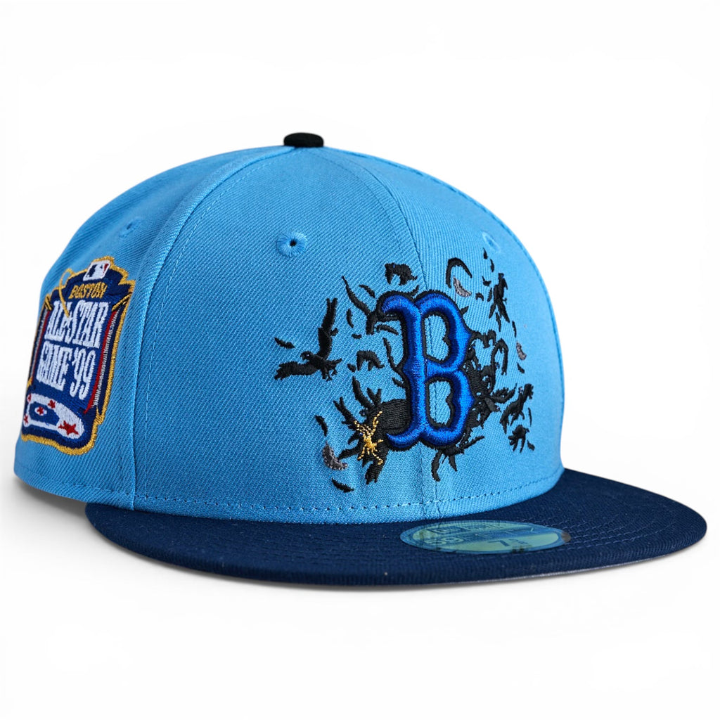 Boston Red Sox 🪽BAYONETTA 🪽New Era 59Fifty Fitted hat - Sky Blue / Navy