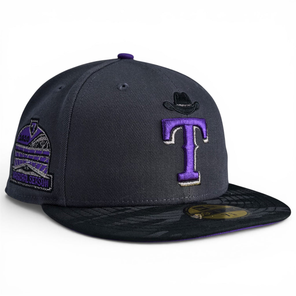 Texas Rangers 🪦 TOMBSTONE 🪦 New Era 59Fifty Fitted hat - Graphite / Black Camo