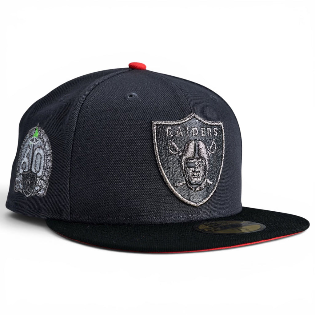 Las Vegas Raiders 🏴‍☠️ LORD RAIDER EP. 2 🏴‍☠️ “Beyond the Brim Collection” New Era 59Fifty Fitted hat - Graphite / Black