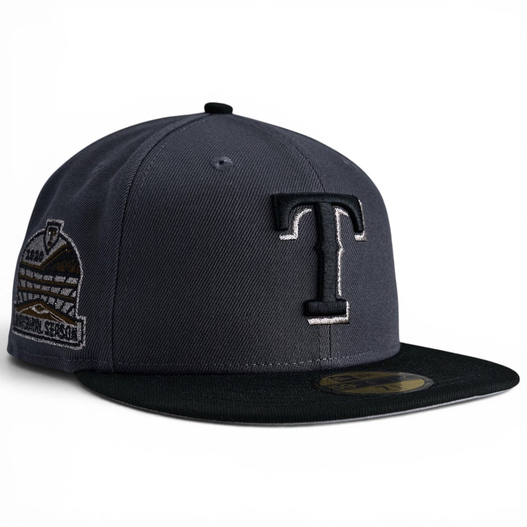 Texas Rangers ⚔️ THE WAY ⚔️ “Beyond the Brim Collection” New Era 59Fifty Fitted hat - Graphite / Black