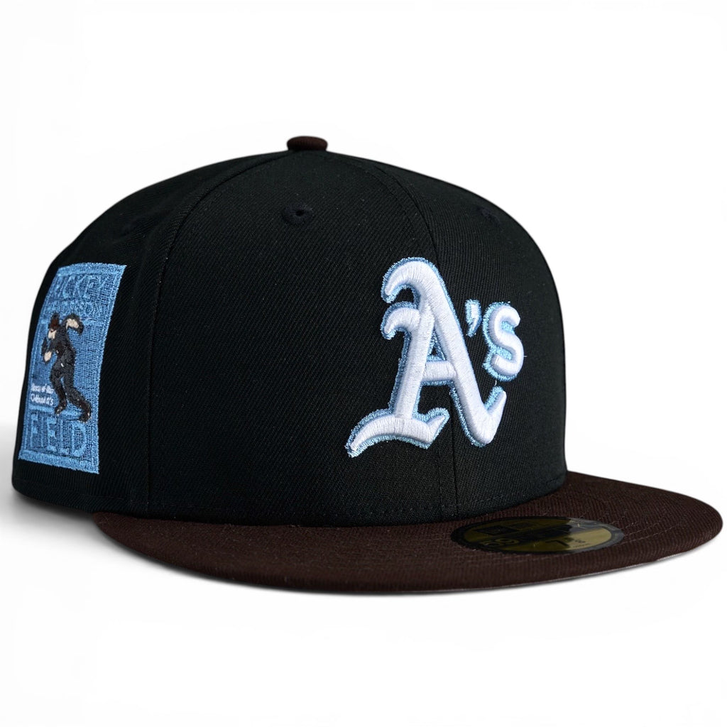 Oakland Athletics 👦  CHOSEN ONE 👦 “Beyond the Brim Collection” New Era 59Fifty Fitted hat - Black / Walnut