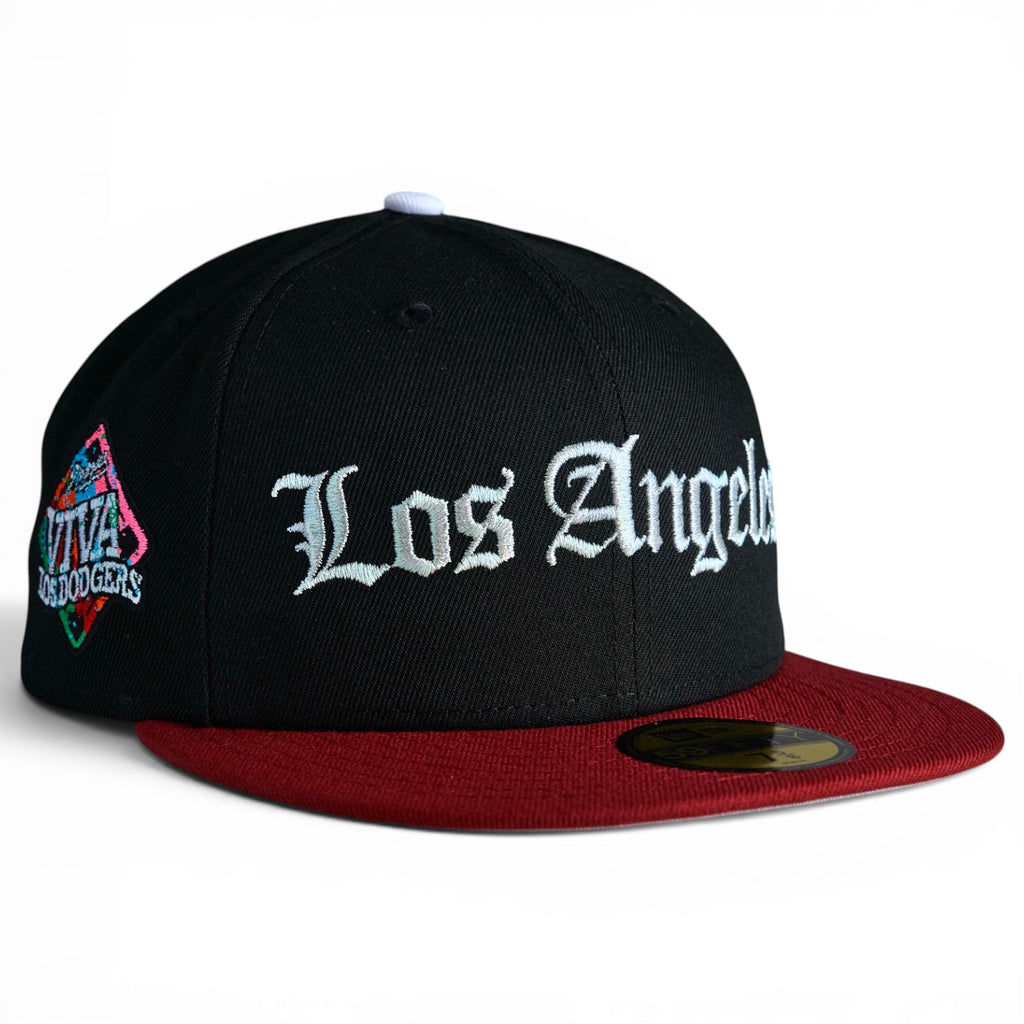 Los Angeles Dodgers 🇲🇽 Viva La Cultura 🇲🇽 New Era 59Fifty Fitted Hat - Black / Brick Red