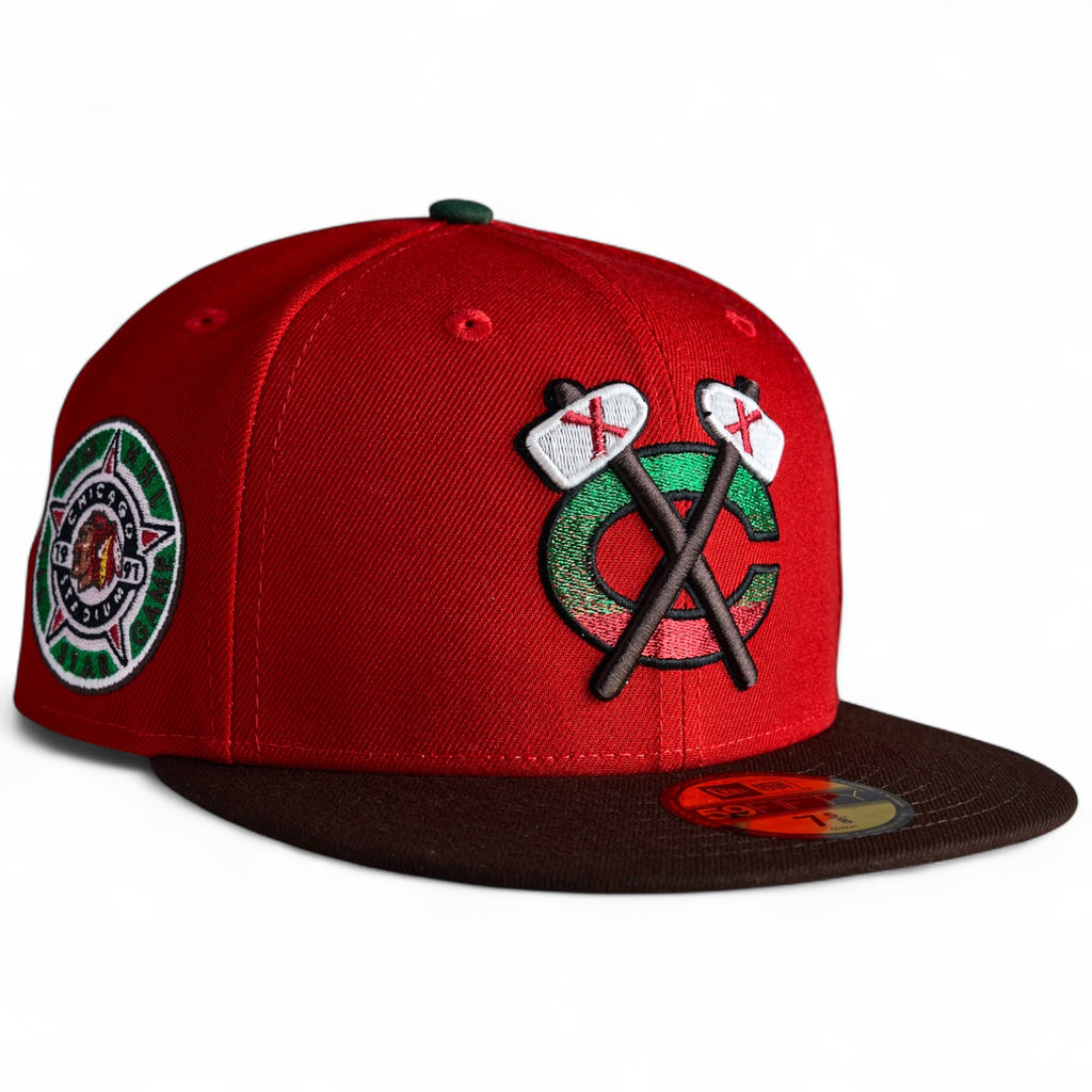 Chicago Blackhawks 🇲🇽 Viva La Cultura 🇲🇽 New Era 59Fifty Fitted Hat - Red / Black