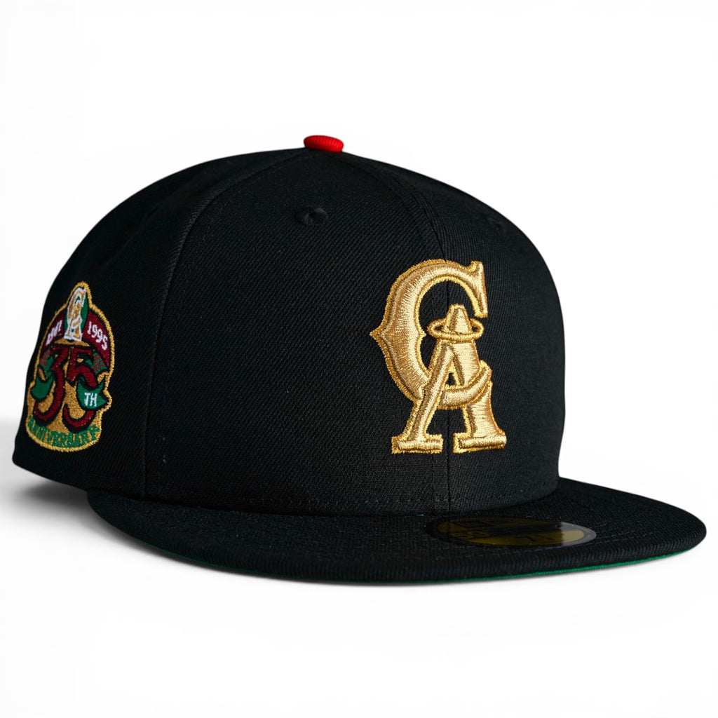 California Angels 🇲🇽 Viva La Cultura 🇲🇽 New Era 59Fifty Fitted Hat - Black