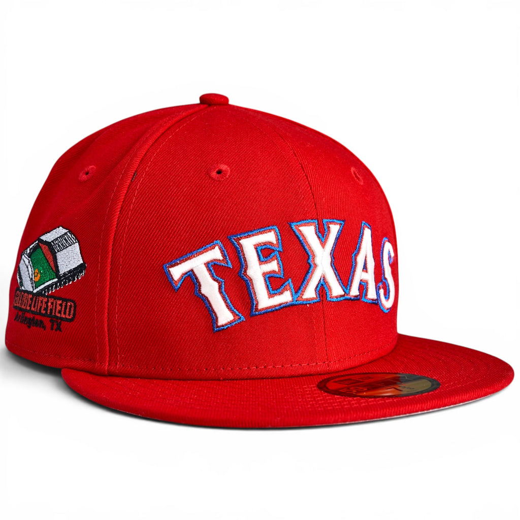 Texas Rangers ⭐️ SEAGER TEXVZ⭐️ New Era 59Fifty Fitted Hat - Red