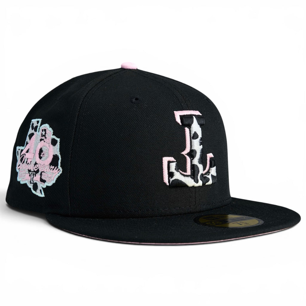 Texas Rangers 🐮🙃 TEXAS TIPPED 🙃🐮 New Era 59Fify Fitted Hat - Black